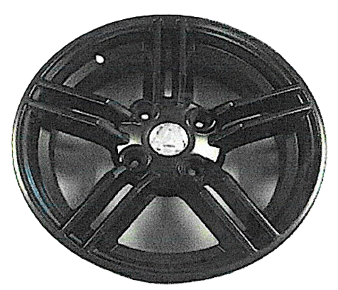 Alufelge Satinschwarz 5 Doppelspeichen 15P ET17
