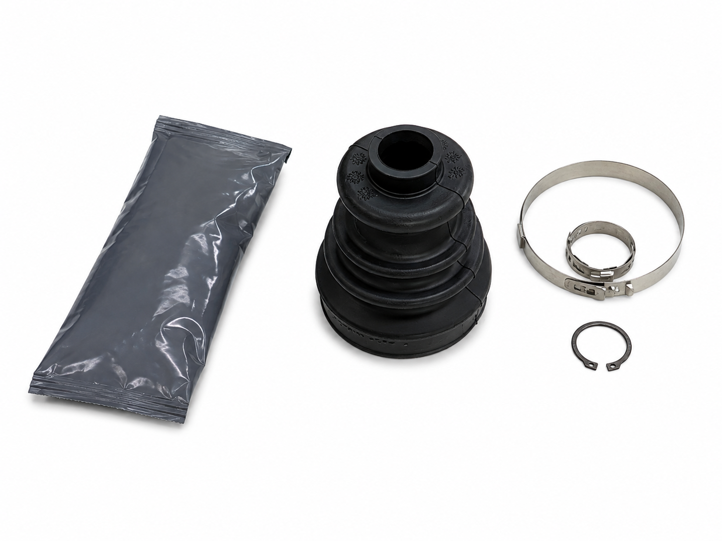 Antriebswellenmanschette Radseite incl. Schellen, Fett, Sicherungsring