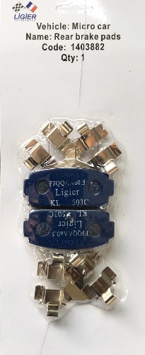 Bremsbeläge hinten JS36