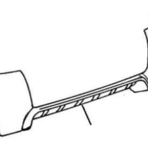 Stoßstange hinten silber Modell 2010