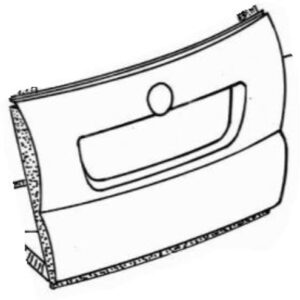 Heckklappe äußeres Paneel Modell 2010 silber