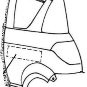 Kotflügel hinten links Crossline silber Modell 2010